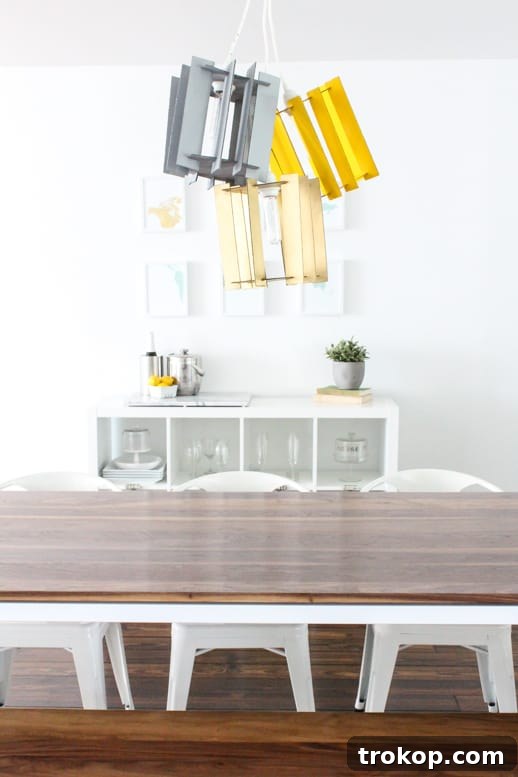 Reclaimed Cardboard Pendant Design 2 Stylish DIY recycled cardboard pendant light hanging in a modern living space