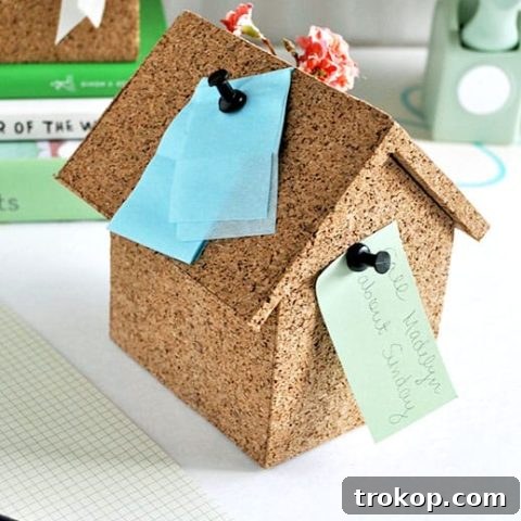 DIY cork house storage box project image