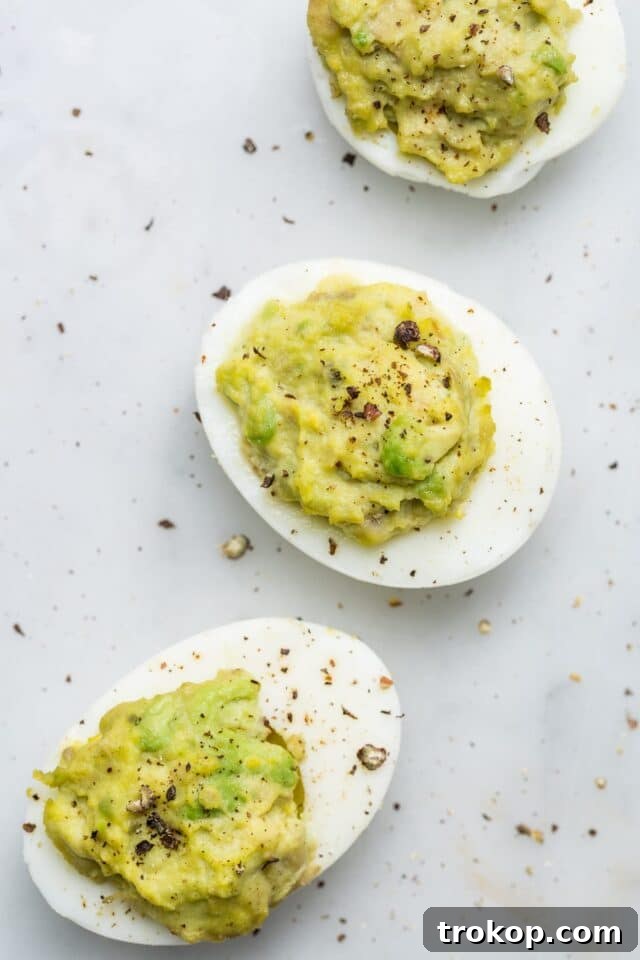 Guacamole Deviled Eggs 
