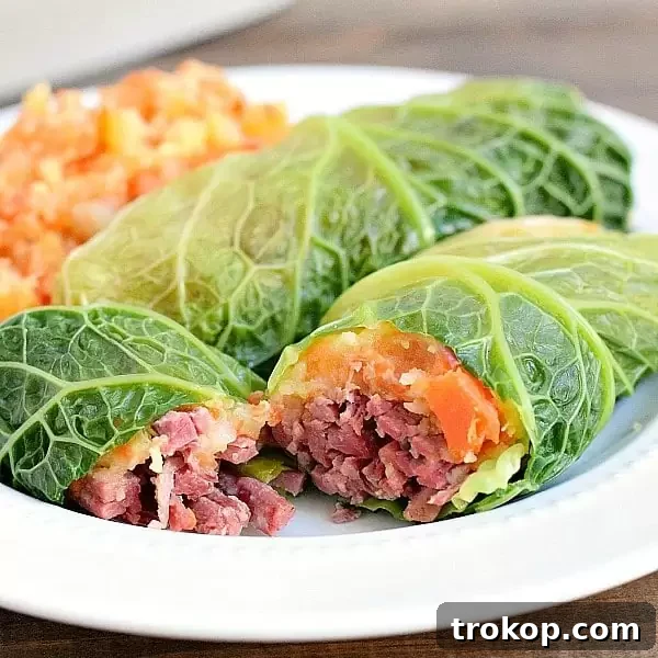 Corned Beef Cabbage Rolls for St. Patrick's Day food ideas