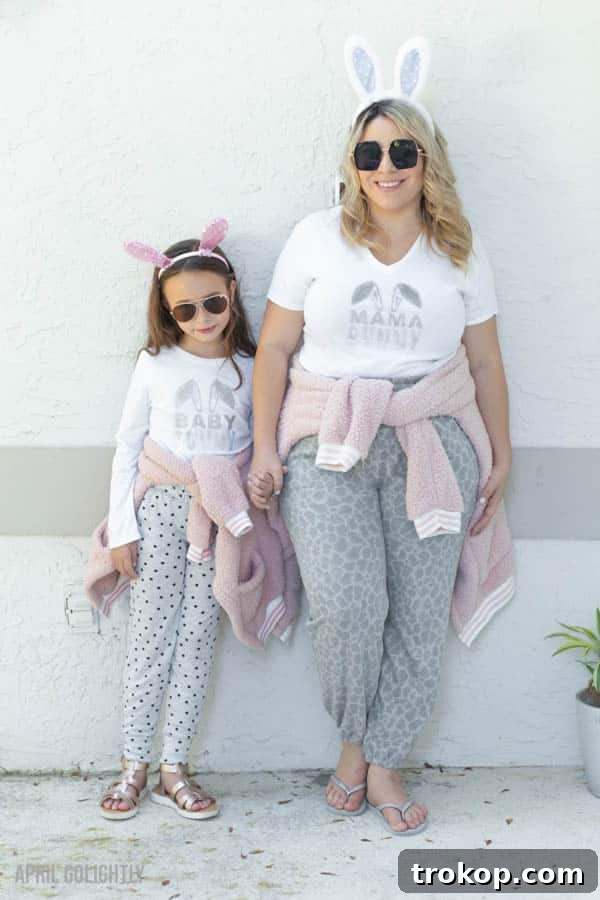 DIY Easter Shirts – Mommy & Me Matching with Cricut
