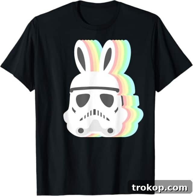 Storm Trooper Pastel Ears Shirt - A unique Star Wars Easter design