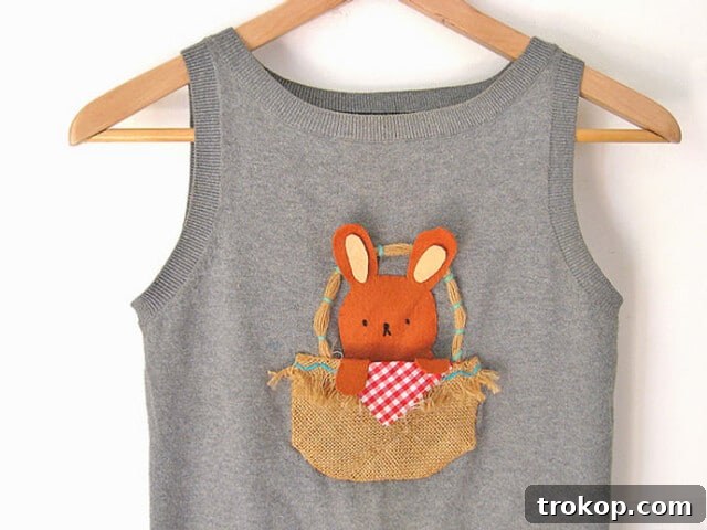 Creative DIY Easter Bunny Pocket Tee design