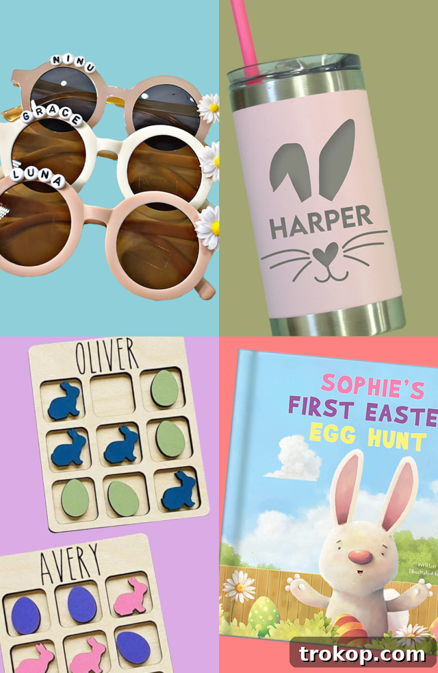 Discover the best personalized Easter gifts for all ages, from toddlers to adults, handpicked by Sugar & Cloth for a unique and memorable celebration.