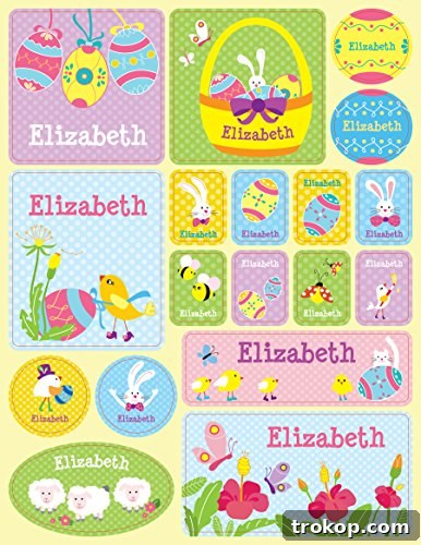 Personalized Stickers for Kids, Easter - I See Me!