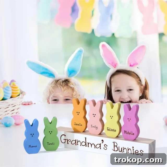 Personalized Easter Peeps Block Set