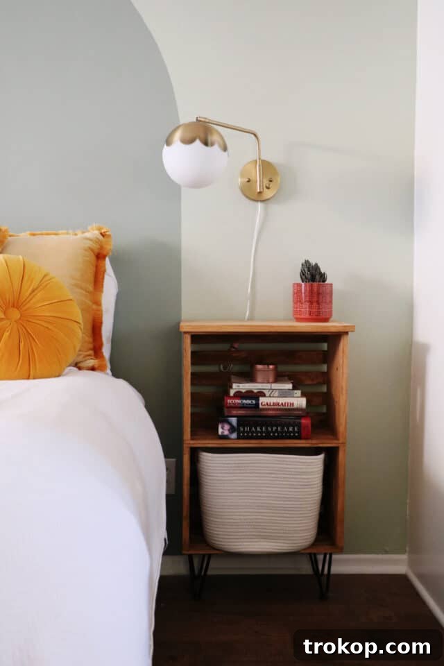 Crate DIY Nightstand