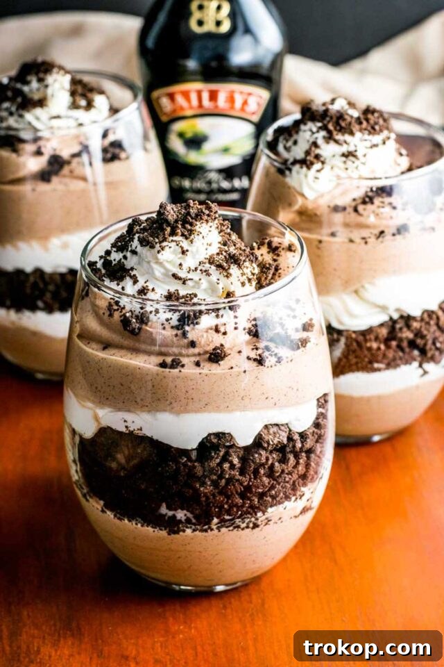 Baileys Bliss: 15 Irresistible Dessert Creations 6 Baileys Cookies and Cream Parfaits