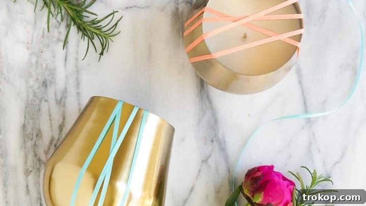 DIY Rosemary Grapefruit Candles
