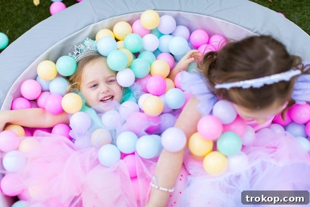 Winter Wonderland Birthday Bash 17 A delightful Birthday Party Activity Idea featuring a vibrant ball pit