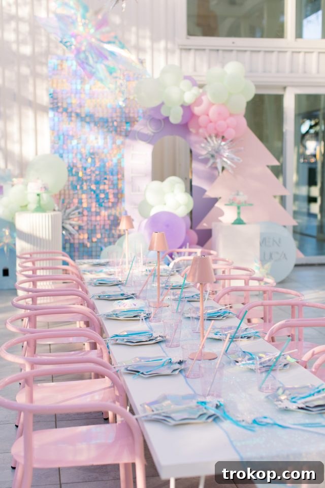 Winter Wonderland Birthday Bash 9 How we meticulously decorated the table for Gwen and Luca's Frozen birthday party