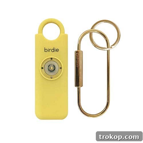 She’s Birdie–The Original Personal Safety Alarm for Women by Women–130dB Siren, Strobe Light and Key Chain in 5 Pop Colors (Lemon) She’s Birdie–The Original Personal Safety Alarm for Women by Women–130dB Siren, Strobe Light and Key Chain