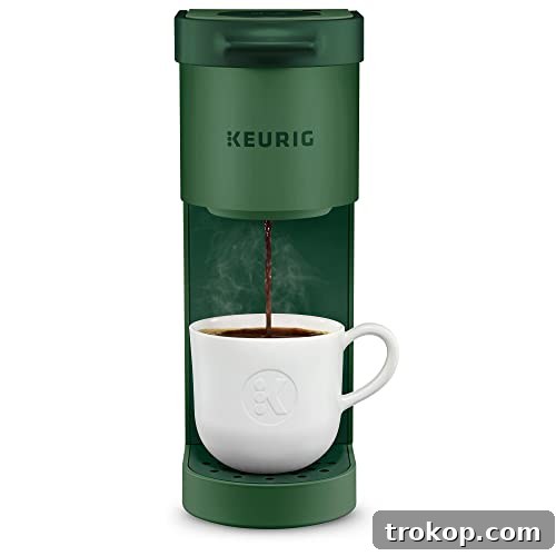 Keurig K-Mini Coffee Maker, Single Serve K-Cup Pod Coffee Brewer, 6 to 12 oz. Brew Sizes, Evergreen Keurig K-Mini Coffee Maker, Single Serve K-Cup Pod Coffee Brewer, 6 to 12 oz. Brew Sizes, Evergreen for small spaces