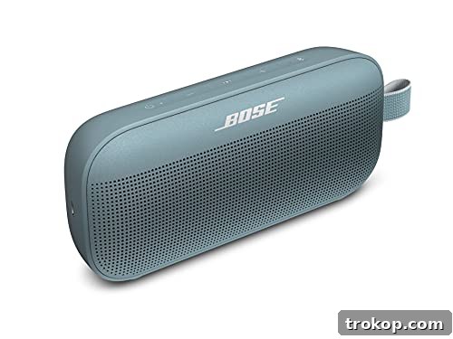 Bose SoundLink Flex Bluetooth Portable Speaker, Wireless Waterproof Speaker for Outdoor Travel - Stone Blue Bose SoundLink Flex Bluetooth Portable Speaker, Wireless Waterproof Speaker for Outdoor Travel - Stone Blue