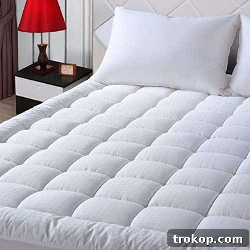 EASELAND Twin Size Mattress Pad Pillow Top Mattress Cover Quilted Fitted Mattress Protector Single Cotton Top 8-21" Deep Pocket Cooling Mattress Topper (39x75 Inches, White) EASELAND Twin Size Mattress Pad Pillow Top Mattress Cover Quilted Fitted Mattress Protector Single Cotton Top 8-21" Deep Pocket Cooling Mattress Topper (39x75 Inches, White)