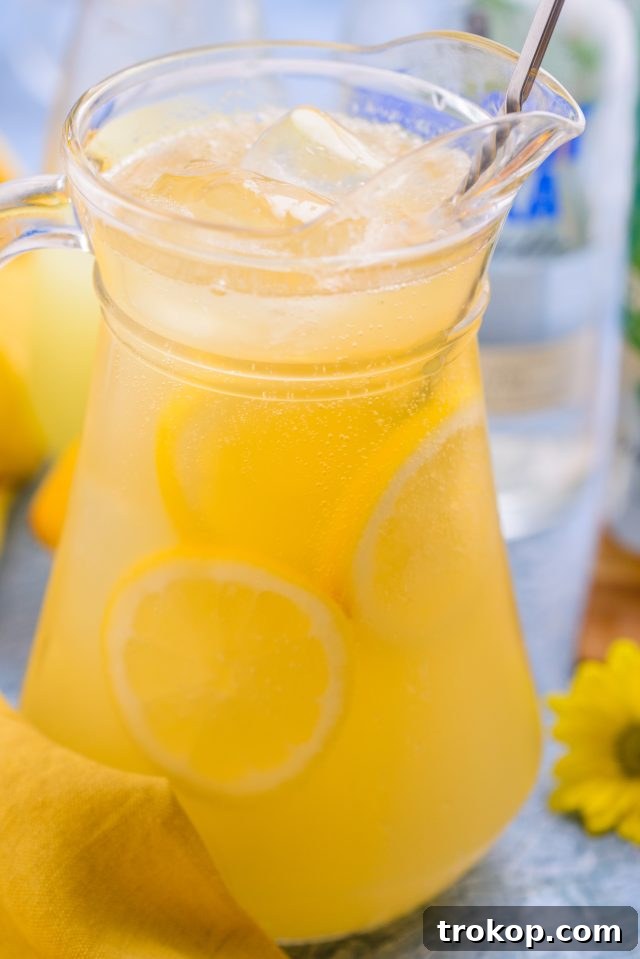 Brewing Refreshing Summer Ales 3 Pitcher of Summer Beer, an easy large-batch party drink idea for summer gatherings
