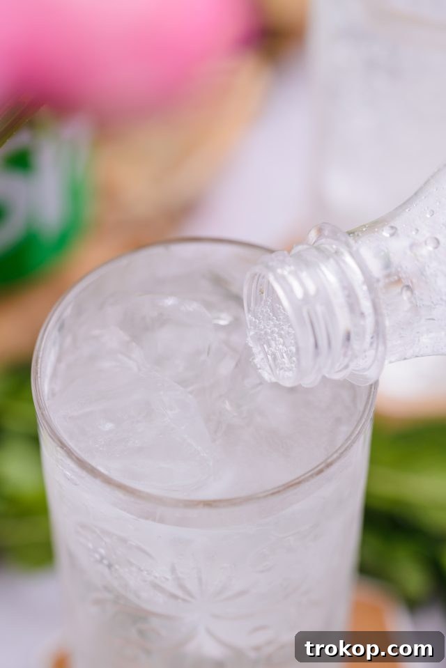 top off the vodka press with club soda