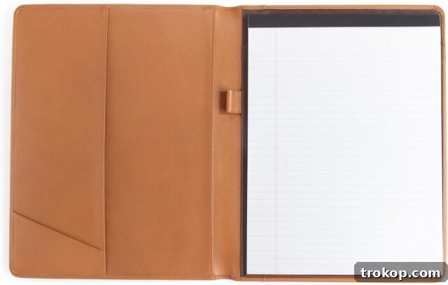 38 Unforgettable Gifts for Dad, Chosen by His Daughter 12 Leatherology Cognac Standard Padfolio for gifts for dad from daughter - a sophisticated and functional accessory