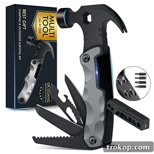 38 Unforgettable Gifts for Dad, Chosen by His Daughter 20 Father's Day Gifts for Dad from Daughter Son Hammer Multitool Camping Accessories, 13 In 1 Pocket Multi Survival Tools Cool Gadgets Christmas Birthday Gifts for Men Dad Him Women Husband Grandpa Wife - a versatile tool for the adventurous dad
