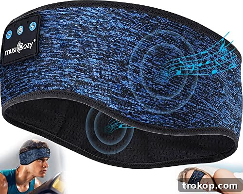 38 Unforgettable Gifts for Dad, Chosen by His Daughter 26 MUSICOZY Bluetooth 5.2 Headband Sports Sleep Headband Headphones, Wireless Music Sleeping Headphones Sleep Eye Mask Earbuds for Workout Running Insomnia Travel Yoga Cool Gadgets - comfortable and practical travel gift