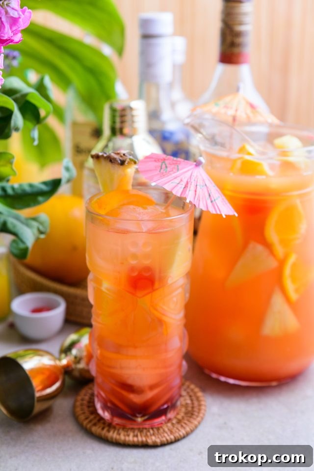 Tropical Scorpion Bowl Cocktail Recipe for Parties