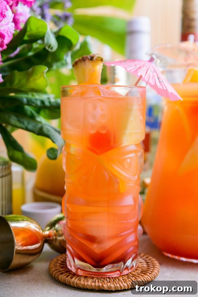 Easy Scorpion Bowl Drink Recipe for a crowd