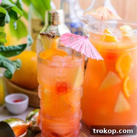 Scorpion Bowl Recipe by Sugar & Cloth for a tropical drink