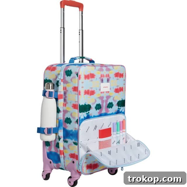 Make Travel a Breeze: 21 Top Kids' Luggage, From Carry-Ons to Ride-Ons 13 States Bag Logan Suitcase in Tie Dye for best luggage for kids