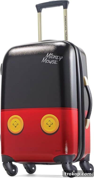 Make Travel a Breeze: 21 Top Kids' Luggage, From Carry-Ons to Ride-Ons 10 American Tourister Disney Hardside Luggage With Spinner Wheels, Mickey Mouse Pants, Carry-On 21-Inch