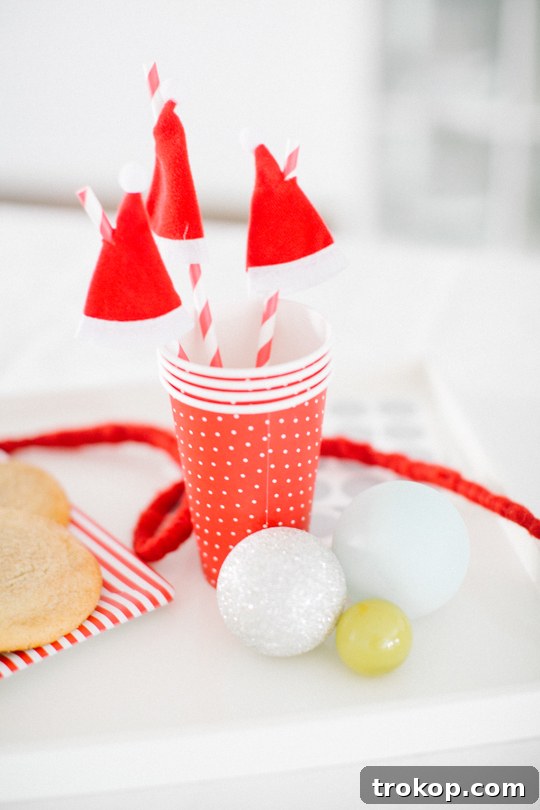Festive Santa Hat Swizzle Sticks: A DIY Minute Miracle 6 Festive Drinks with DIY Santa Hat Stirrers