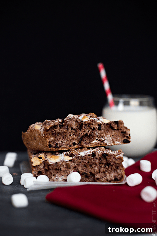 Decadent 3 Ingredient Hot Chocolate Bread 2 Cozy Hot Chocolate Bread slice, perfect for winter indulgence