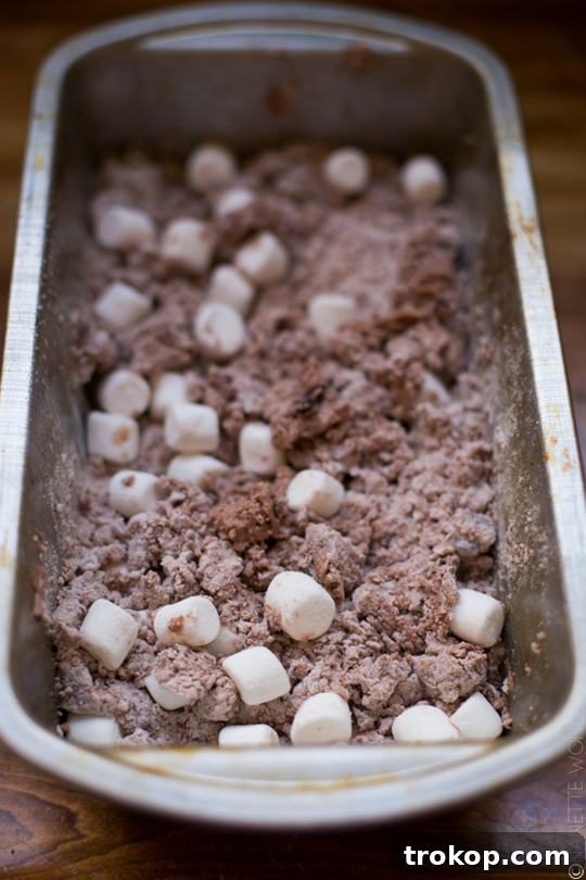 Decadent 3 Ingredient Hot Chocolate Bread 4 Hot Chocolate Bread topped with melted marshmallows, a perfect holiday dessert
