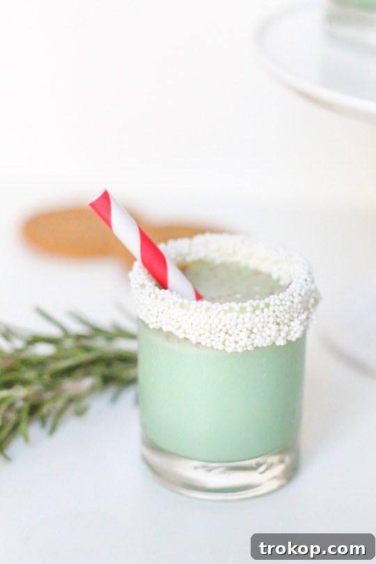 Another view of Christmas cookie ice cream shots, showcasing their festive appeal.