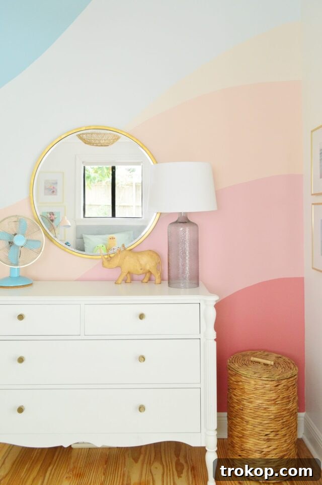22 Girls' Room Paint Ideas to Make Her Space Her Own 4 HOW TO PAINT A DIY WALL MURAL IN YOUR HOME for girls room paint ideas