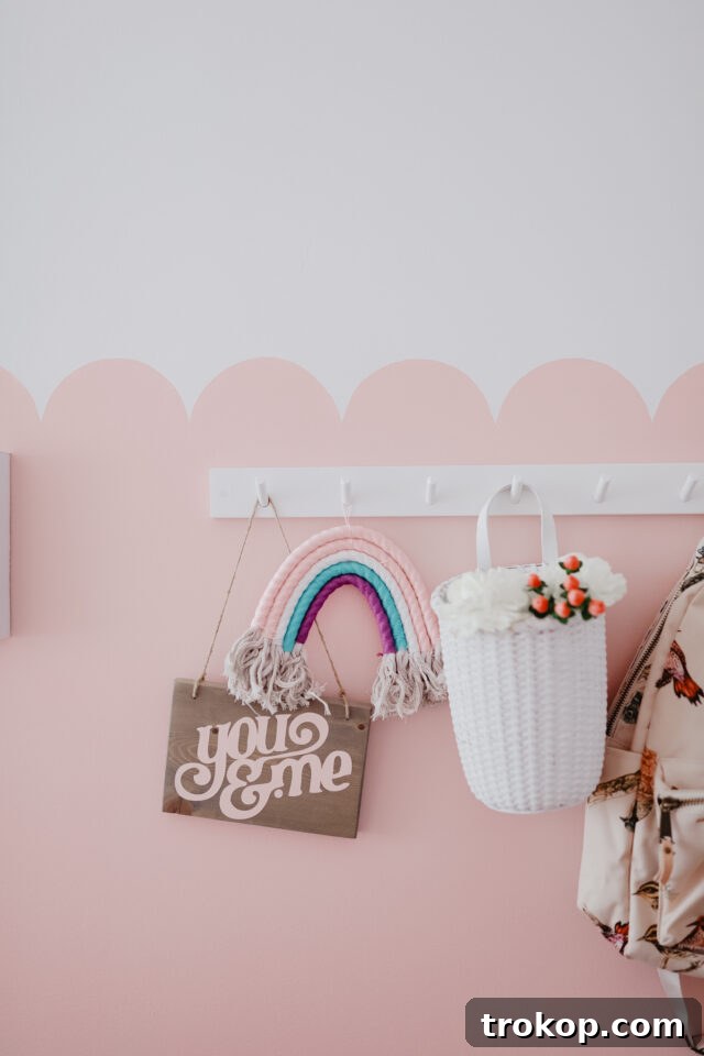 22 Girls' Room Paint Ideas to Make Her Space Her Own 5 how to paint a scalloped wall for girls room paint ideas