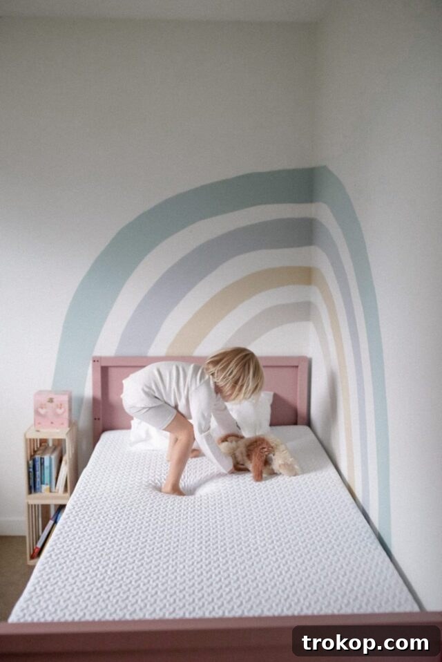 22 Girls' Room Paint Ideas to Make Her Space Her Own 8 rainbow mural for girls painting ideas