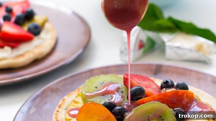 Summer Grilled Fruit Pizza