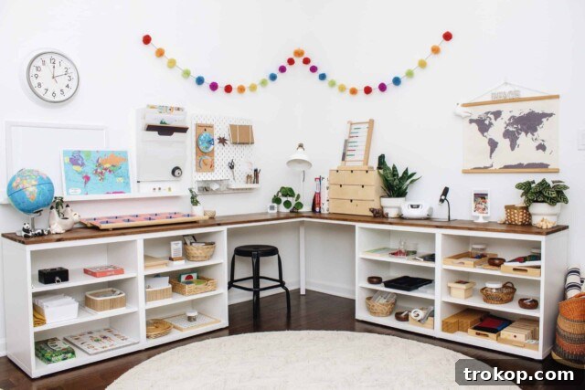 Clever IKEA BESTA Transformations for a Chic and Organized Home 20 Kids Corner Desk with Shelving Ikea Besta Hack