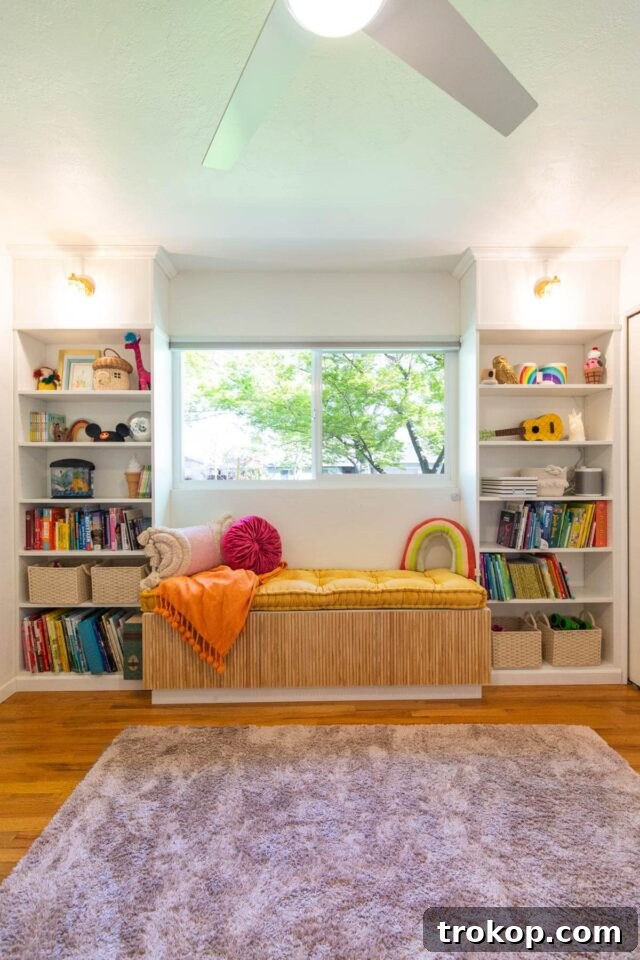Clever IKEA BESTA Transformations for a Chic and Organized Home 9 IKEA HACK: DIY BUILT IN BOOKSHELVES WITH A WINDOW SEAT