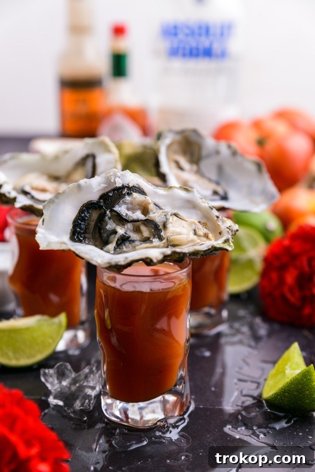 Oyster Shooter Recipe
A Zesty Oyster Shooter to Kickstart Your Palate 11 Close-up View of a Perfectly Prepared Oyster Shooter