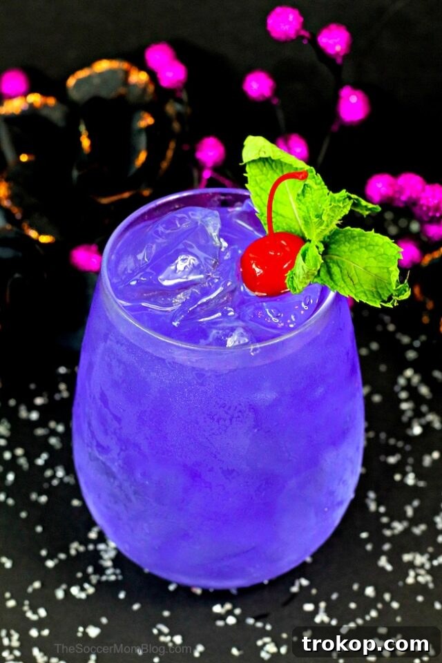 Potions & Poisons: Halloween's Sinister Sips 14 Maleficent Halloween Cocktail sparkling purple drink