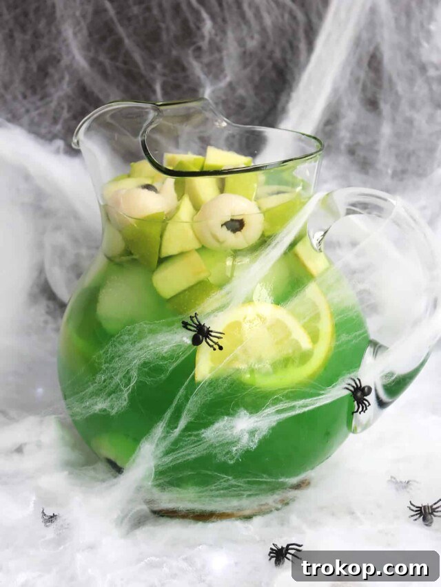 Terrifying Tipples for a Spooktacular Halloween 27 Green Halloween Sangria