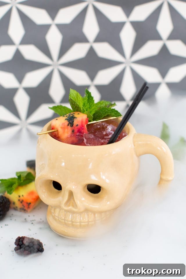 Terrifying Tipples for a Spooktacular Halloween 6 Shrunken Skull Tiki Drink