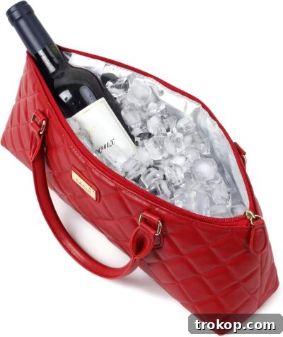 Insulated Wine Purse Clutch for hostess gifts.