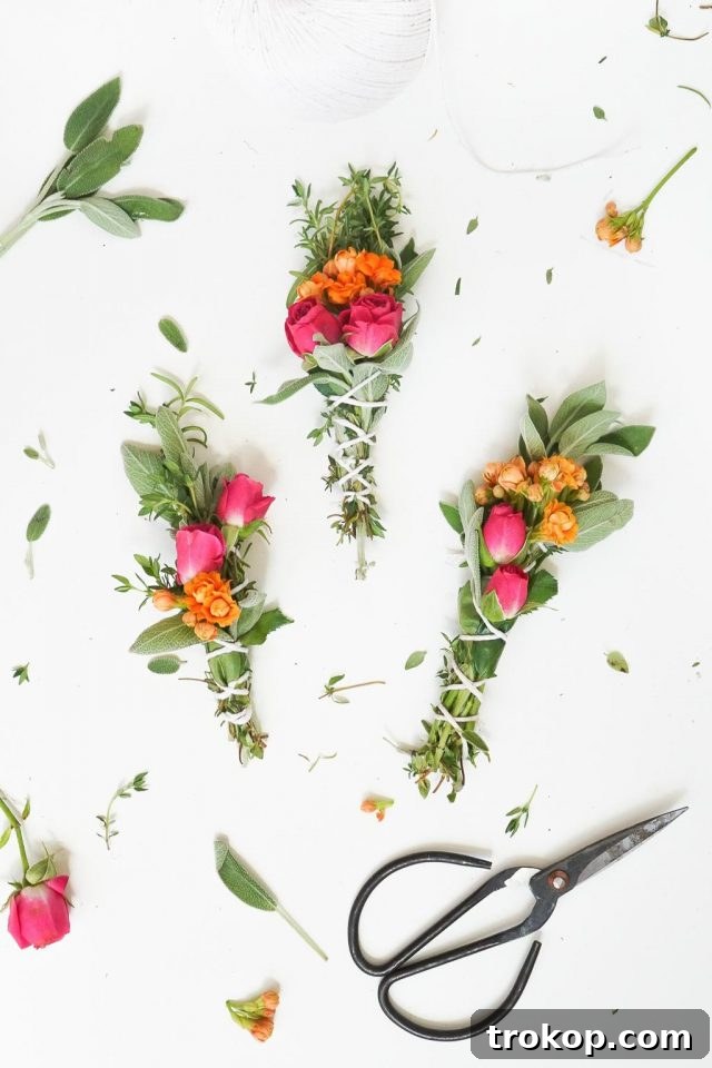 Floral & Sage Smudge Sticks
