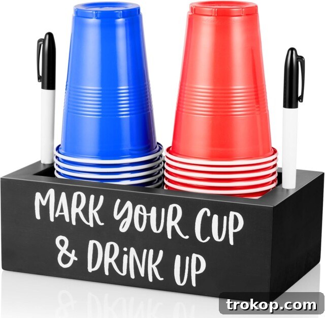 Mark Your Cup and Drink Up Caddy for gifts for hosts.