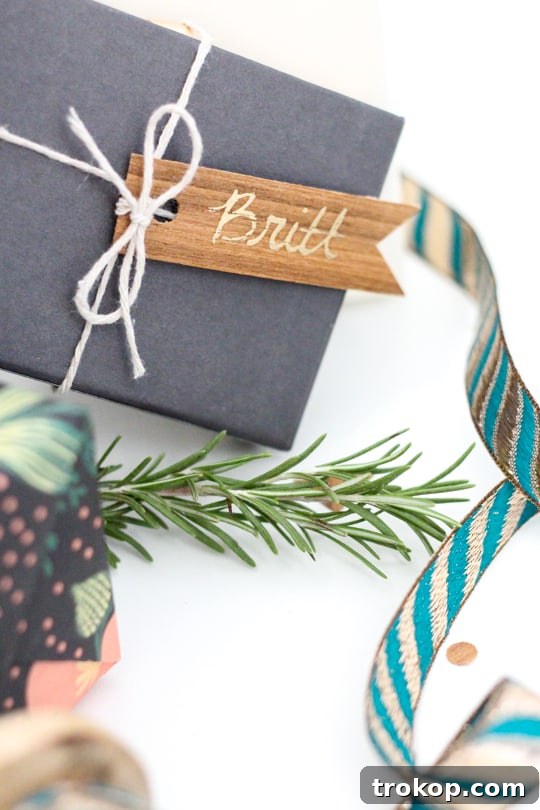 Crafting Wood Veneer: Confetti and Flag Gift Tags 8 Stylish DIY Wood Veneer Gift Tags and Confetti Display