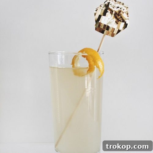DIY fringe drink toppers and a french 75 recipe!