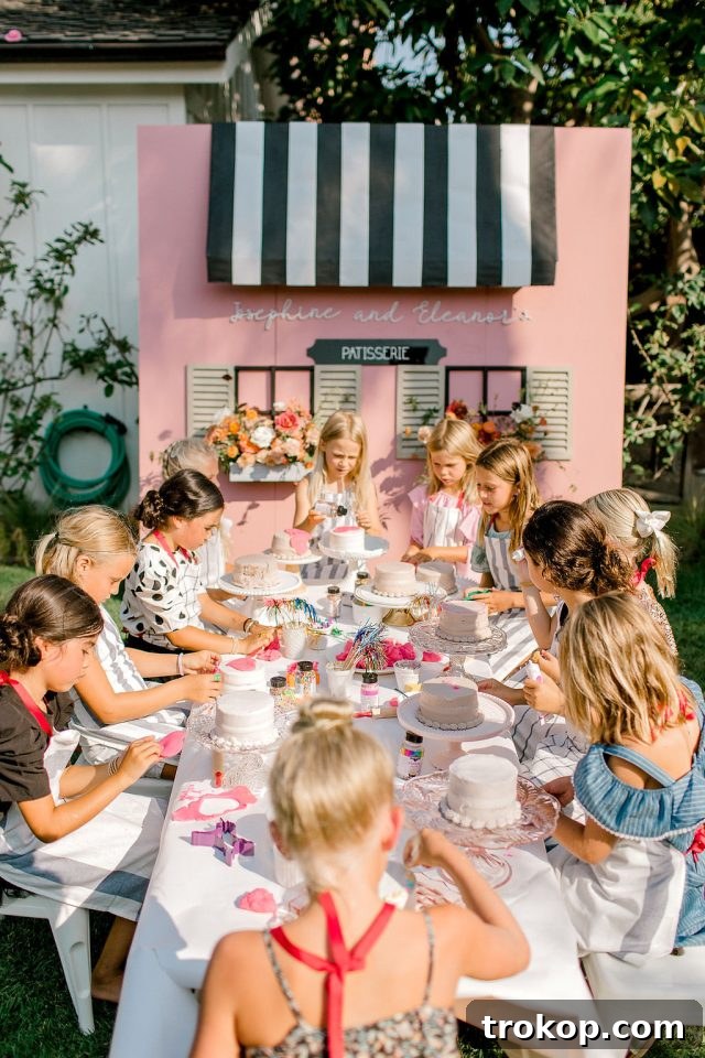 French Patisserie Kid Party with pastel colors and sweets