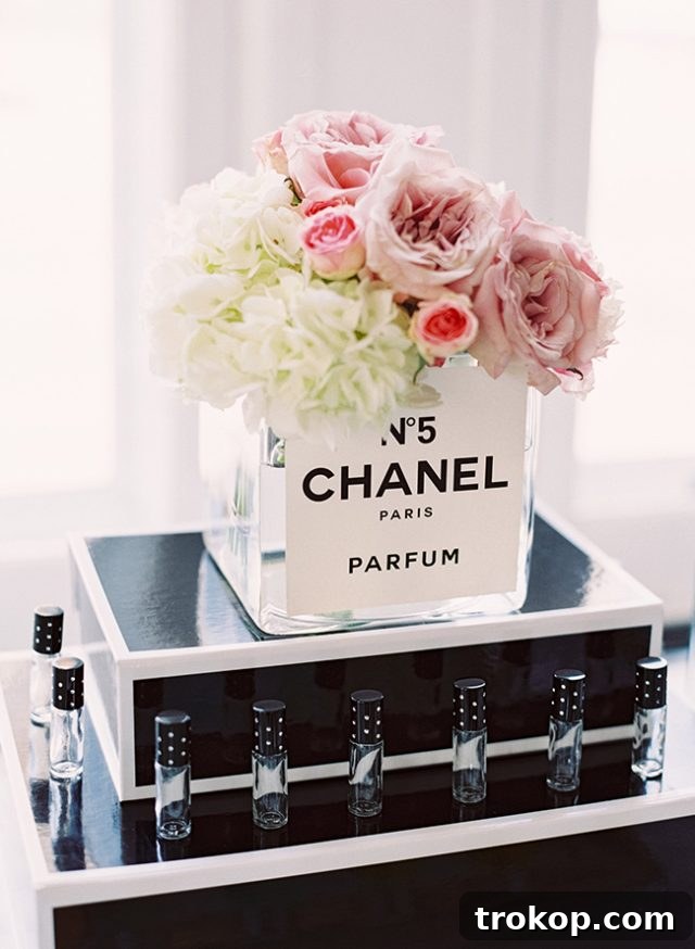 Parisian Coco Chanel themed bridal shower